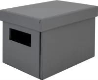 Коробка складная 20x14x13 см картон цвет серый