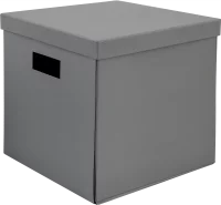 Коробка складная 31x31x30 см картон цвет серый