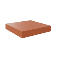 Полка настенная Spaceo Cotta 23x23.5 см МДФ цвет красный