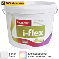 Штукатурка декоративная эластичная Bayramix I-Flex FL 001 14 кг цвет белый