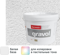 Штукатурка декоративная камешковая Bayramix Gravol 2 15 кг цвет белый