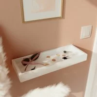 Полка настенная Spaceo White 40x15 см МДФ цвет белый