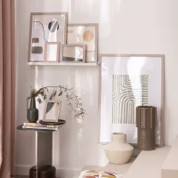Полка настенная Spaceo White Marble 60x10 см МДФ цвет белый мрамор