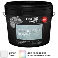 Микроцемент высокопрочный материал с эффектом бетона Maitre Deco «Microciment Devant» 6 кг