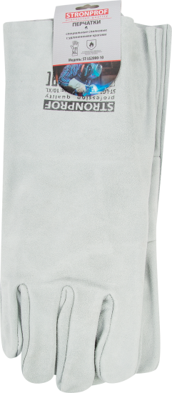 Краги спилковые Stronprof размер 10/XL