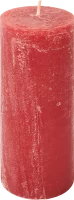 Свеча-столбик Рустик 60x160 мм цвет красный