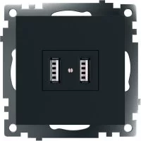 Двухместная usb-розетка STEKKER GLS10-7115-05 Катрин