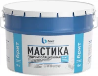 Мастика гидроизоляционная битумно-полимерная Брит Изоляция-Р 10 кг