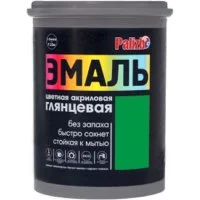 Акриловая эмаль Palizh глянцевая зеленая 1кг 1/6