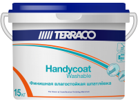 Шпатлёвка финишная влагостойкая Terraco Handycoat Washable 15 кг