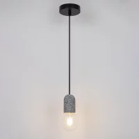 Подвесной светильник Inspire Tezzo E27x1 бетон цвет черный