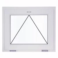 Окно пластиковое ПВХ VEKA одностворчатое 640x870 мм (ВxШ) фрамуга двуxкамерный стеклопакет белый/белый