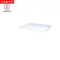 Брючница для шкафа выдвижная Larvij 59.7x42.5 см сталь цвет белый