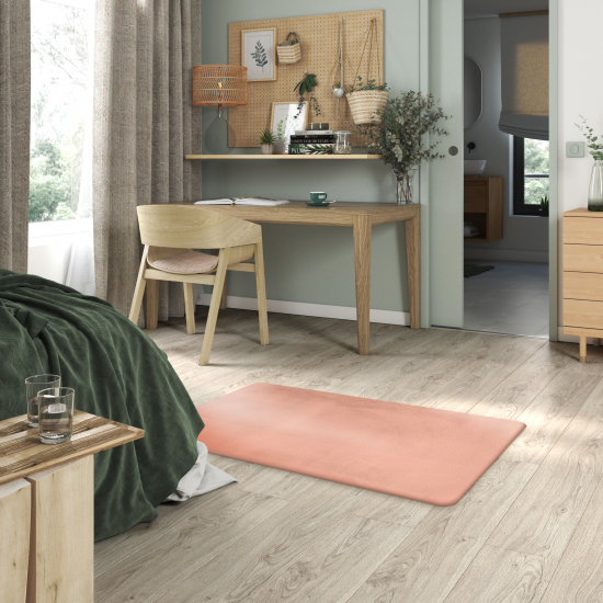 Шкура искусственная полиэстер Inspire Bianca 60x110 см цвет розовый