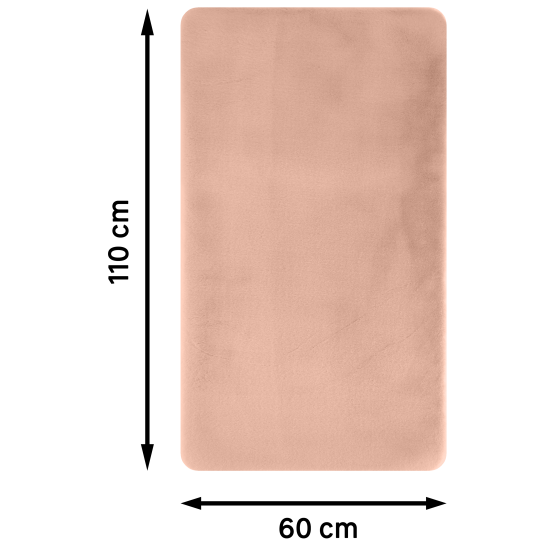 Шкура искусственная полиэстер Inspire Bianca 60x110 см цвет розовый