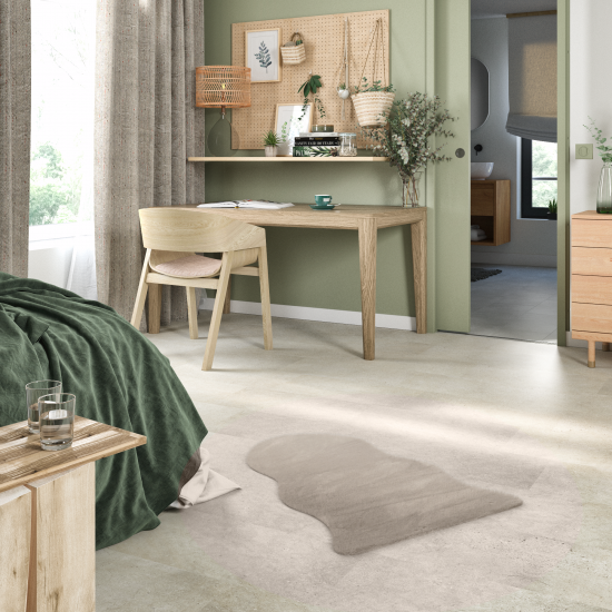 Шкура искусственная полиэстер Inspire Bianca 60x90 см цвет бежевый