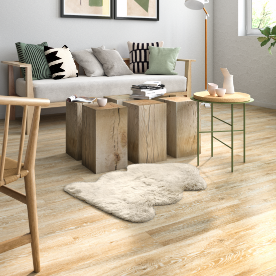 Шкура искусственная полиэстер Inspire Jade 60x90 см цвет кремовый