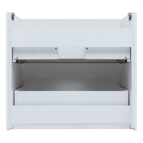 Тумба под раковину Lavelly Cube 71 см подвесная белый глянец (00316624)