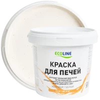 Краска для печей Ecoline матовая цвет белый 1.5 кг