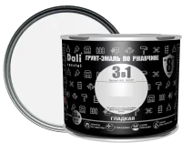 Грунт-эмаль по ржавчине 3 в 1 Dali Special гладкая цвет белый 0.4 кг RAL 9010