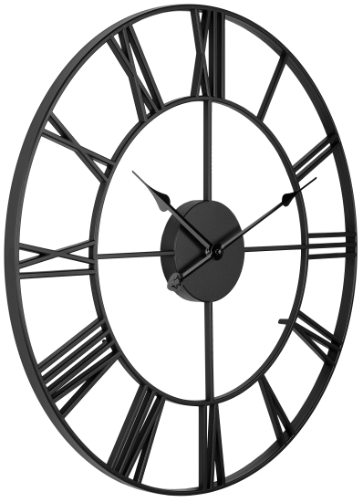 Часы настенные Troykatime Лофт D45 цвет черный