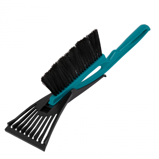 Щётка-сметка для снега со скребком Sparta 400 мм цвет бирюзовый