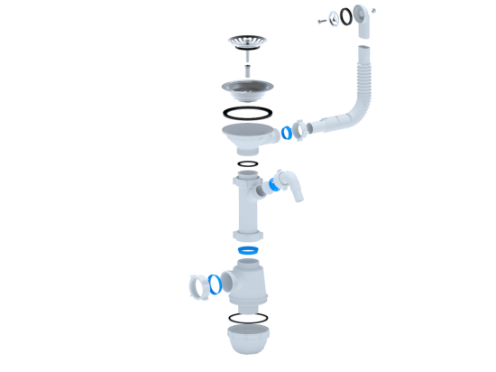 Мойка для кухни врезная Delinia LM1 51x51 см глубина чаши 20 см кварц цвет белый