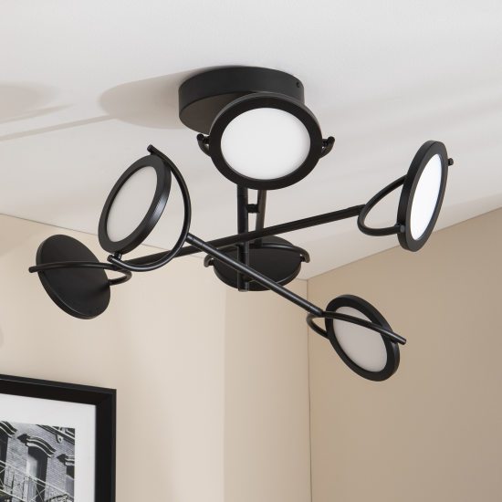 Подвесная люстра Inspire Diuna 6xLED 3000/6500 К, цвет черный