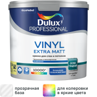 Краска для стен Dulux Professional Vinyl Extra Matt матовая прозрачная база BC 2.25л