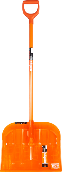 Лопата для уборки снега Amigo 47x141см поликарбонат с черенком