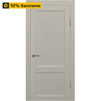 Дверь межкомнатная глухая Рондо 80x200 см Hardflex цвет серый жемчуг с замком и петлями