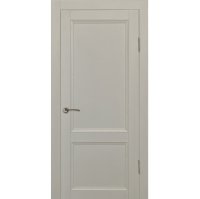 Дверь межкомнатная глухая Рондо 80x200 см Hardflex цвет серый жемчуг с замком и петлями