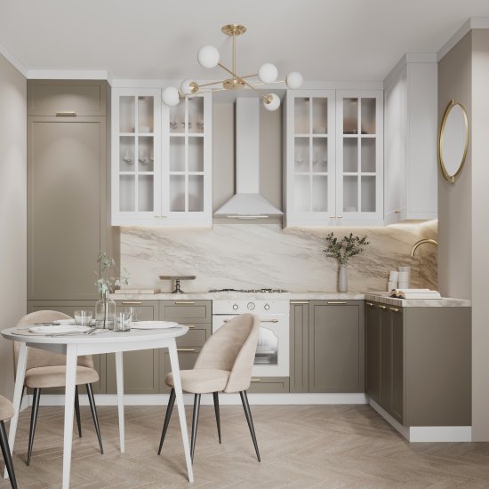 Вытяжка купольная Elikor Fleur 60 см цвет белый