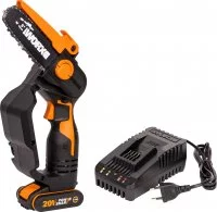Аккумуляторная пила Worx WP342E 20В шина 12 см АКБ и ЗУ в комплекте