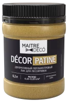 Лак перламутровый Maitre Deco Décor Патина 0.2 л цвет золотой
