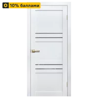 Дверь межкомнатная глухая Artens Флай 70x200 см Hardflex белый с замком и петлями