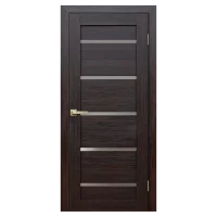 Дверь межкомнатная глухая Artens Дукато горизонтальная 80x200 см Hardflex цвет акация с замком и петлями