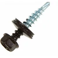 Саморез Tech-Krep 4,8х28 RAL8019 коричневый 60 шт.