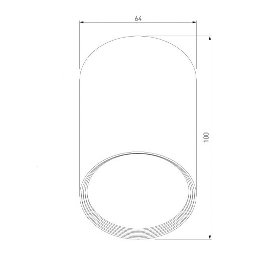Светильник садово-парковый накладной Elektrostandard Light черный 100 мм GU10 10 Вт IP65 (35128/H)