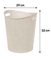 Корзина для бумаг Svip Soul 13 л цвет айвори