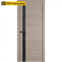 Дверь межкомнатная со стеклом Канзас 60x200 см ПВХ цвет дуб европейский красный с замком