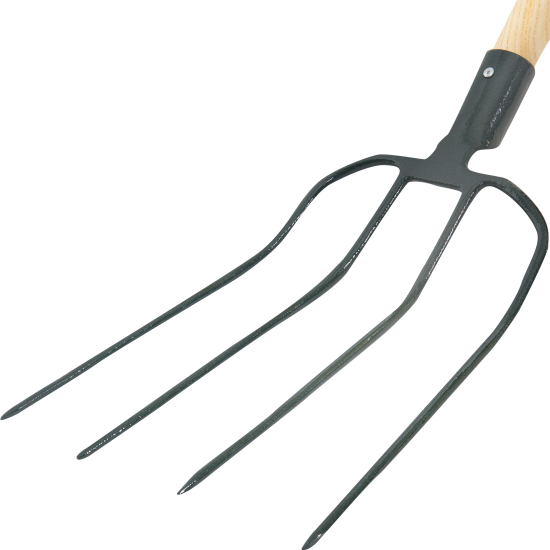Вилы Geolia компостные 116см с деревянным черенком