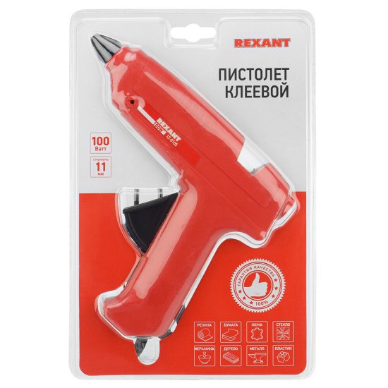 Пистолет клеевой электрический Rexant 100 Вт (12-0105)
