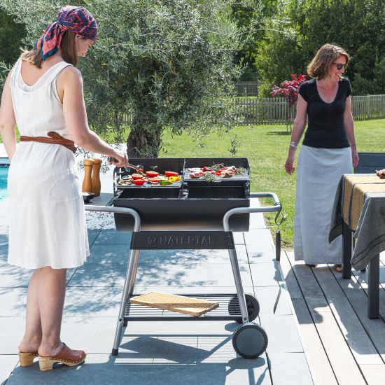 Гриль угольный передвижной Naterial Icarus Alpha 59x110x92 см