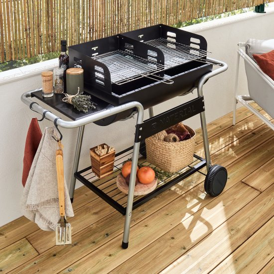 Гриль угольный передвижной Naterial Icarus Alpha 59x110x92 см