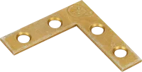 Оконный уголок NAZ 40x40x10x1.5 мм желтый цинк