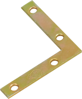 Оконный уголок NAZ 60x60x10x1.5 мм желтый цинк