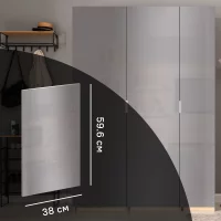 Дверь для шкафа Лион Аша грей 59.6x38x1.6 см ЛДСП цвет серый