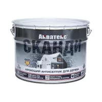 Кроющий антисептик для древесины АКВАТЕКС Сканди