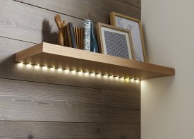 Комплект светодиодной ленты SMD2835 12В 8 мм 1.5м 2 Вт/м 24диод/м 190 лм/м 3000 К теплый белый свет